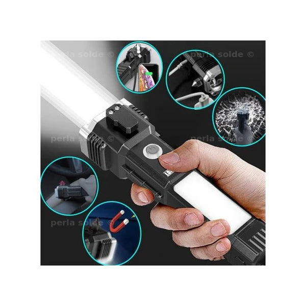 قفل أمان دواسة السيارة (فرامل/قابض)+مطرقة طوارئ 4في1  Promo Hbal! 🔥